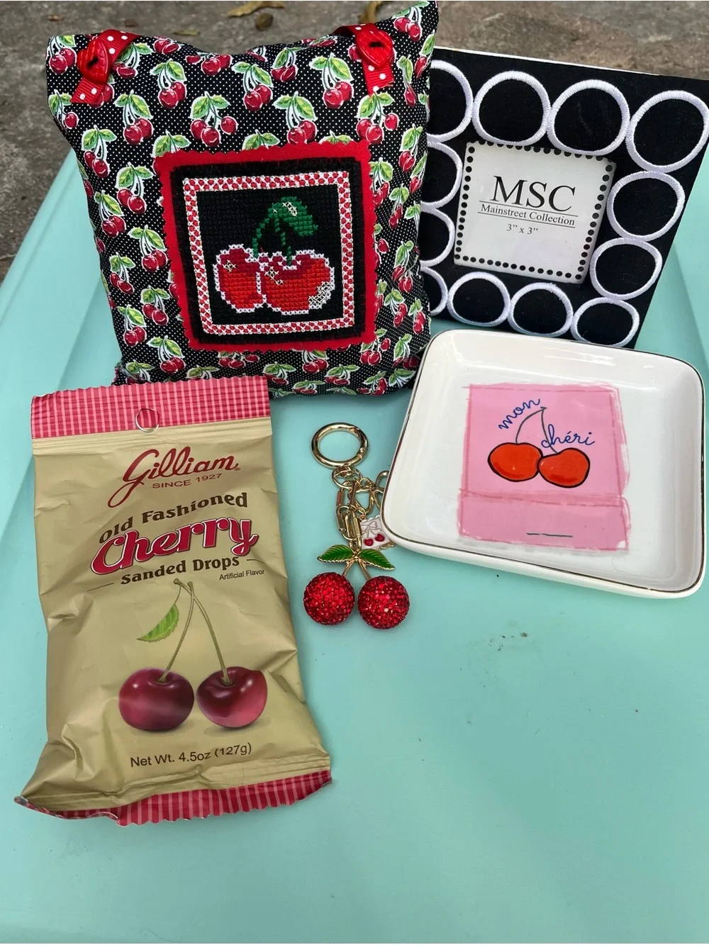Cherry-Themed Gift Set — Red, Black, White